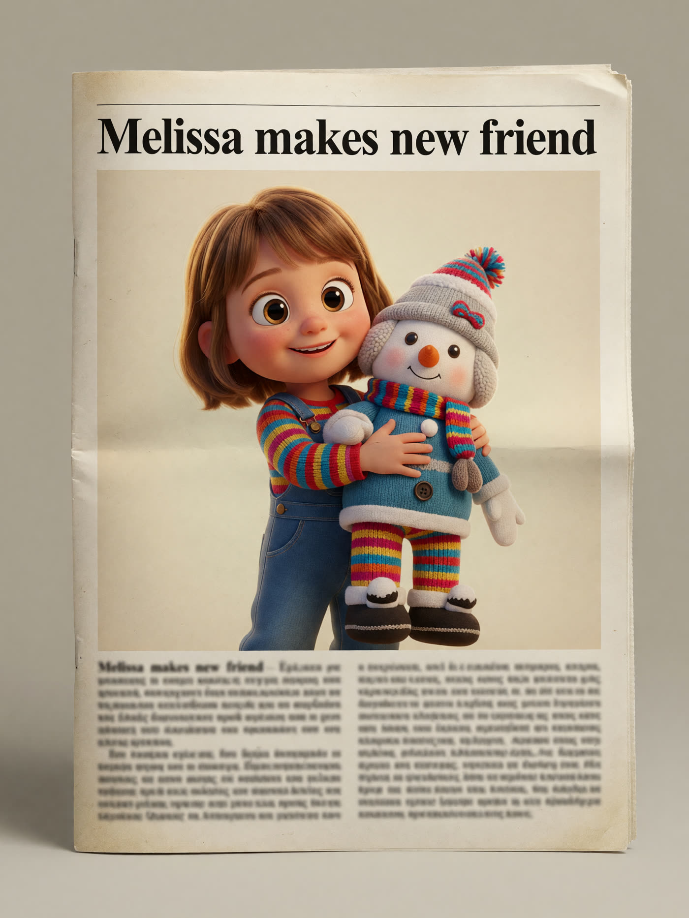 Storybook cutting: Melissa makes new friend