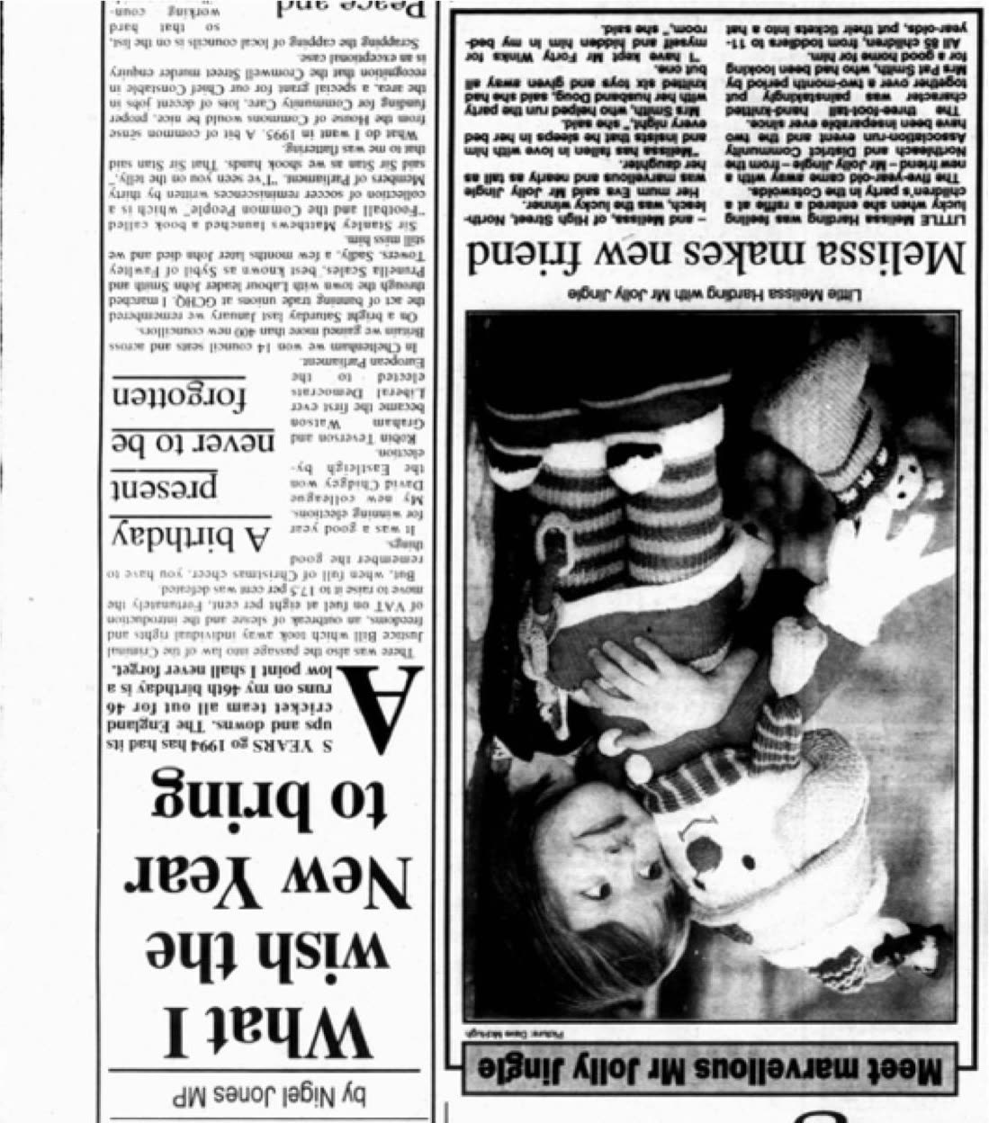 Original scan: Melissa makes new friend