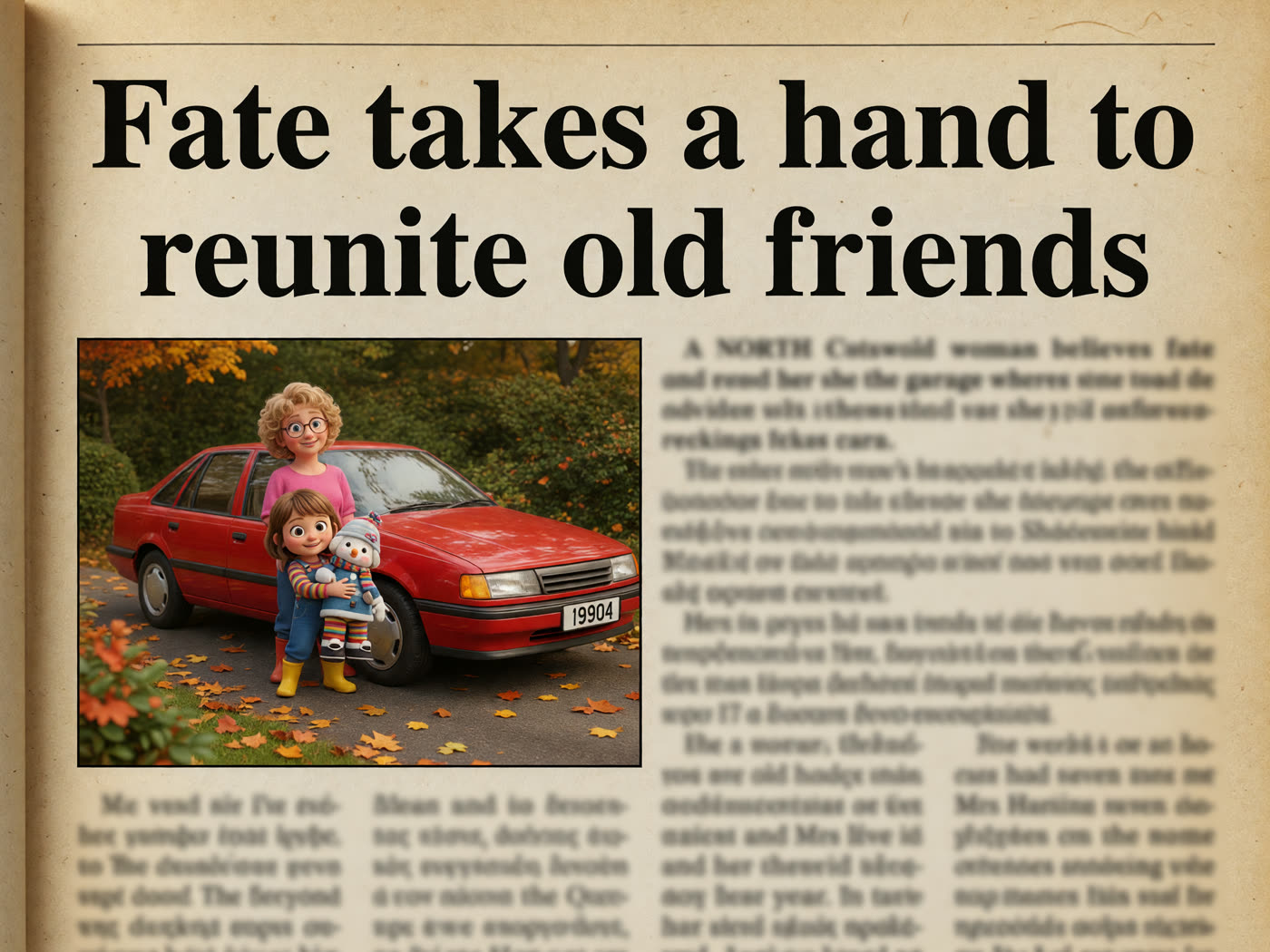 Storybook cutting: Fate takes a hand to reunite old friends